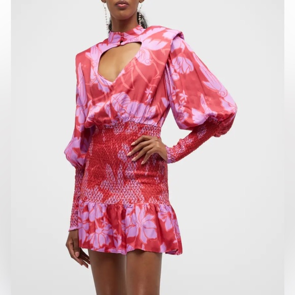 NWT FARM Rio "Living Nature" Floral-Print Dress Size L - Picture 3 of 8